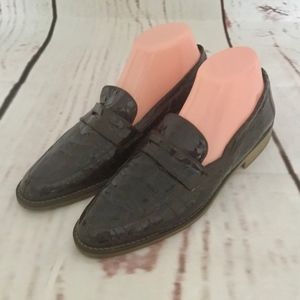 Bandolino Loafers Croc Pattern, Penny Loafer